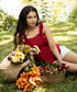 Maroon Frilled Tube Peplum Linen Top